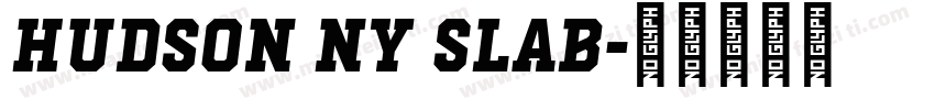 Hudson NY Slab字体转换